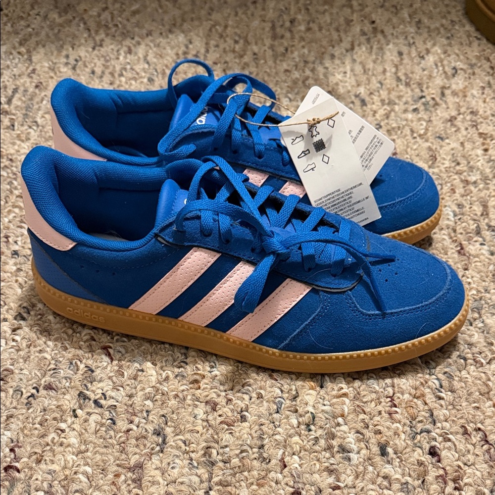 Adidas Royal Blue and Soft Pink Breaknet Sleek